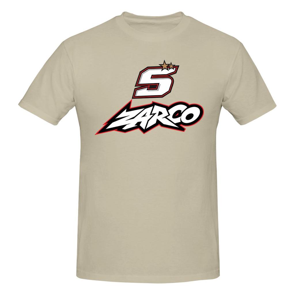 Johann Zarco Commuting Tshirt Simple Korean Style Ribbed Collar Basic Tee