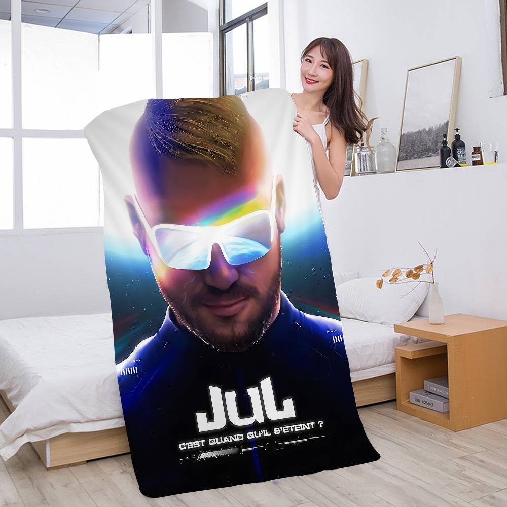 Пляжное полотенце из микрофибры с изображением рэпера JuL Music Album, впитывающее, быстросохнущее, мягкое, для йоги, плавания, курорта, альпинизма