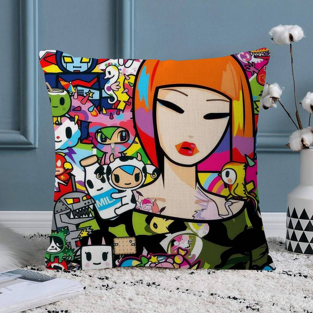 Cartoon Art Kawaii townTokidokiinside Pillow Anime Pillow Sofa Bed Head Pillow Cover Cushion Cover Fashion