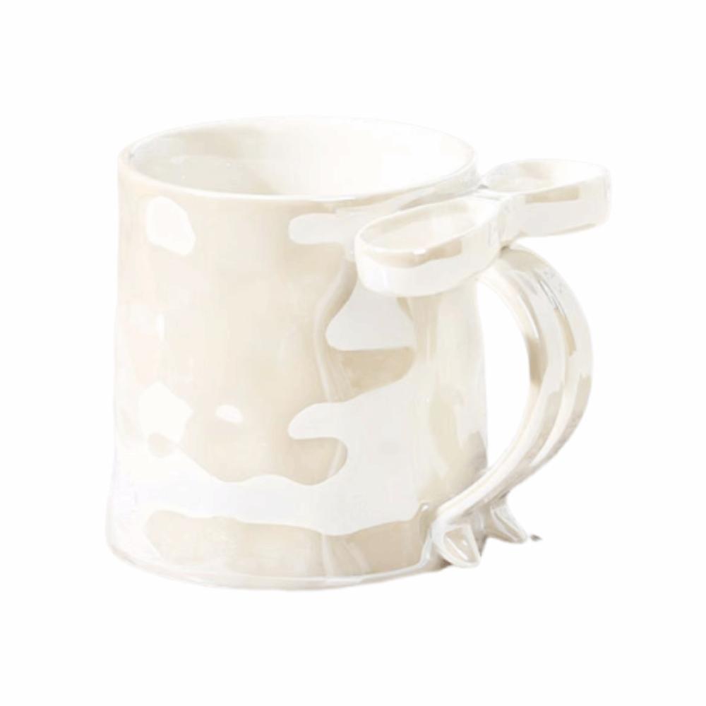 INS Bowknot Ceramic Mug Exquisite Ceramic Coffee Cup Safe Milk Container Girl's Gift