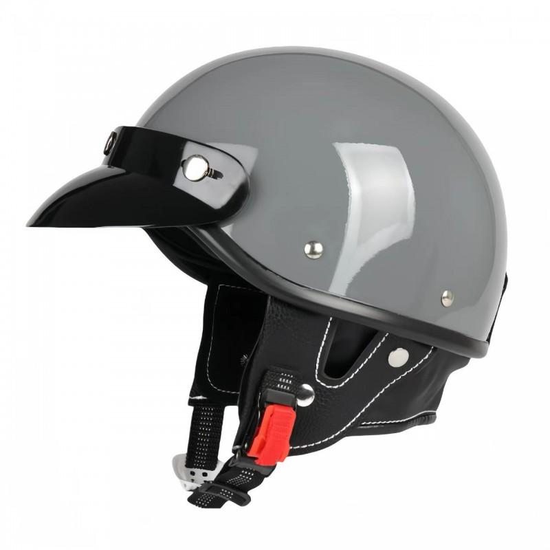 Vintage Japanese Style Half Helmet Electric Scooter Motorcycle Riding Adult UnisexUse ABS Safety With Face Cover