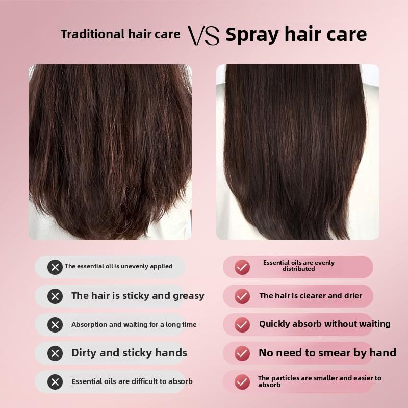 Электрическая массажная расческа с распылителем, расческа с красным и синим светом, здоровые волосы, инструмент для ухода за кожей головы, может удерживать жидкость.