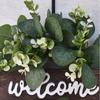 Simulation Leaf Wreath Artificial Garland Hanging Pendants Wedding Decoration
