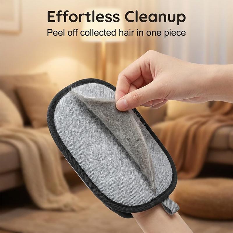Pet Hair Cleaning Gloves Electrostatic Hair Removal Gloves Multifunctional Double-sided Pet Grooming Gloves For Cat And Dog