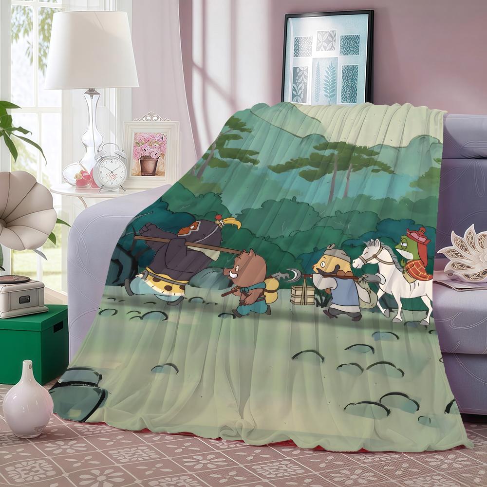 Movie N-Nobody Throw Lightweight 240g Flannel Blanket Soft Skin-friendly for Summer Cooling