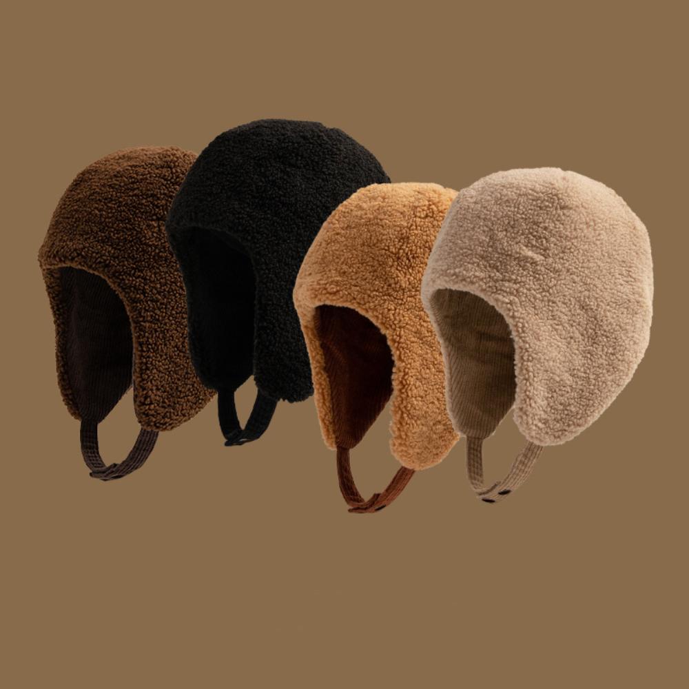 Thickened Ear Protection Cap Double Sided Wearable Bomber Hats High Quality Winter Hat Unisex