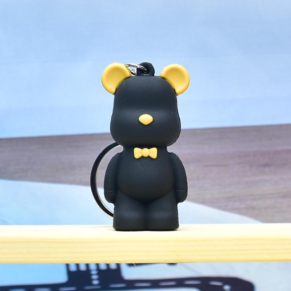 «3D Мягкий брелок-подвеска в виде медведя — милый и модный аксессуар для сумок и ключей от машины»