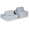 Montessori Premium Waffle Gray Play Sofa