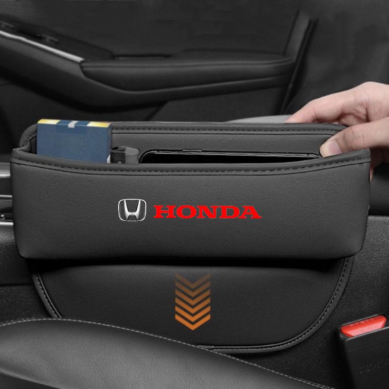 Для Honda Civic Accord CRV HRV Fit Jazz City Odyssey Автомобильный Прошитый Кожаный Ящик для Хранения в Щели Сиденья Автоаксессуары