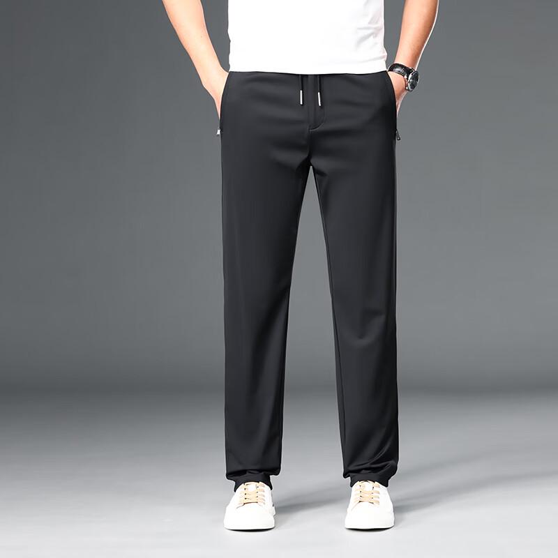 Мужские повседневные быстросохнущие брюки из ледяного шелка