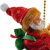Электрический восхождение Санта-Клаус мультфильм плюшевая кукла украшение рождественское украшение для елки