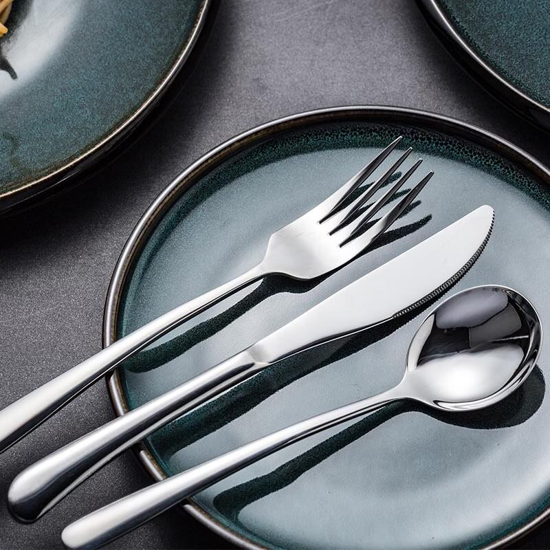 ZISIZ Набор столовых приборов для стейка из 3 предметов из нержавеющей стали 304 в европейском стиле