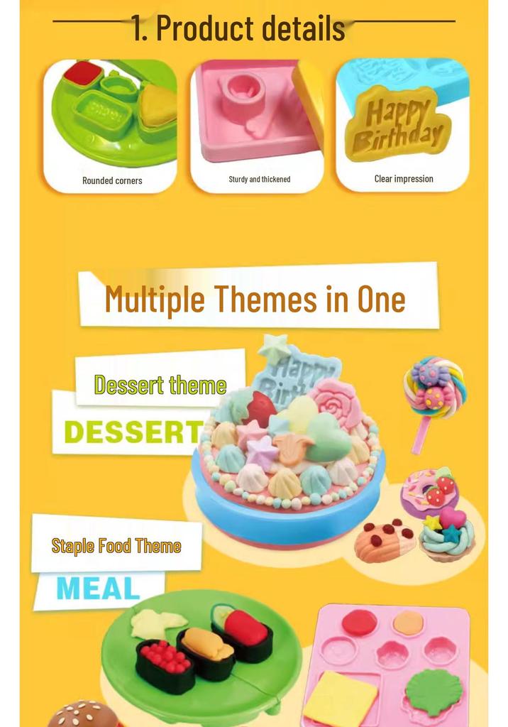 Juz-Dough Duoduo Le Набор Play-Doh Deluxe: Складной творческий стол и ведро для хранения