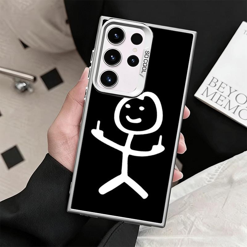 Funny Stickman Matchman Shockproof Phone Case for Samsung Galaxy S26 Edge S25 Ultra S24 FE S23 Plus S21 Cover Anti Fall Fundas
