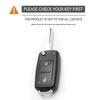 Силиконовый корпус-брелок для 2-кнопочного автомобильного ключа For Volkswagen Polo Passat B5 Golf 4 5 6 Mk5 Mk6 Eos Bora Beetle Tsi