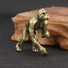 Old Brass Solid Chimpanzee Ornaments Fun Decoration Decorations for Office and Study Zodiac Monkey Handicrafts