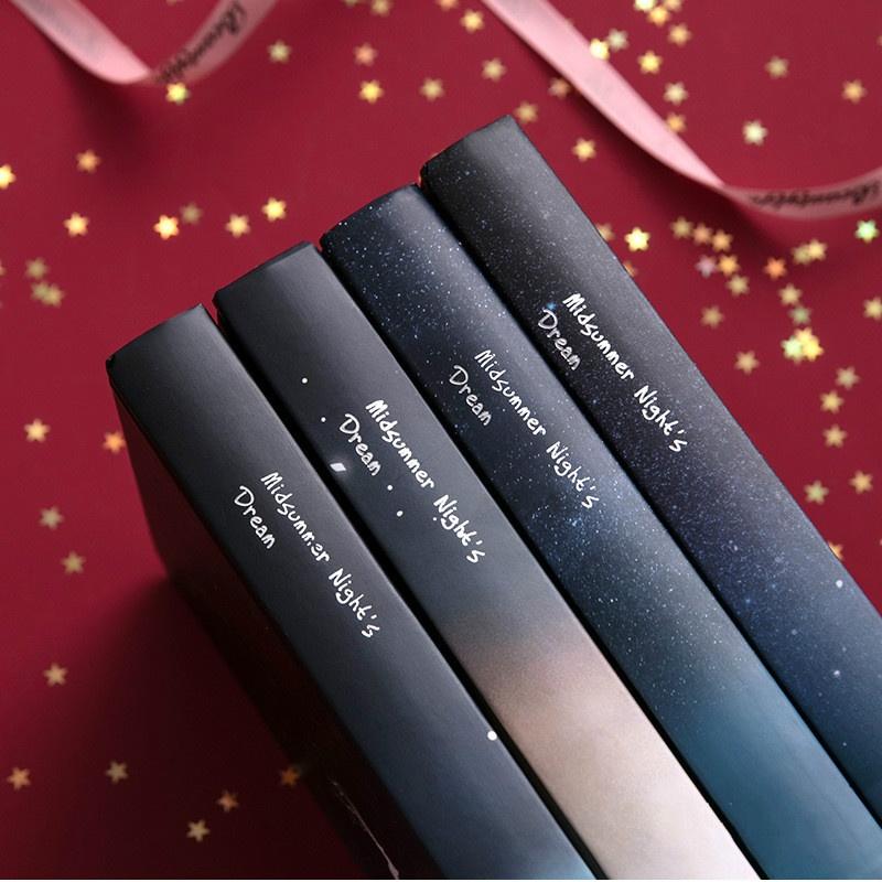 Starry Night Light Hand Book Simple Wind Color Page Hand-painted Hand Notebook Notebook Girl Notebook