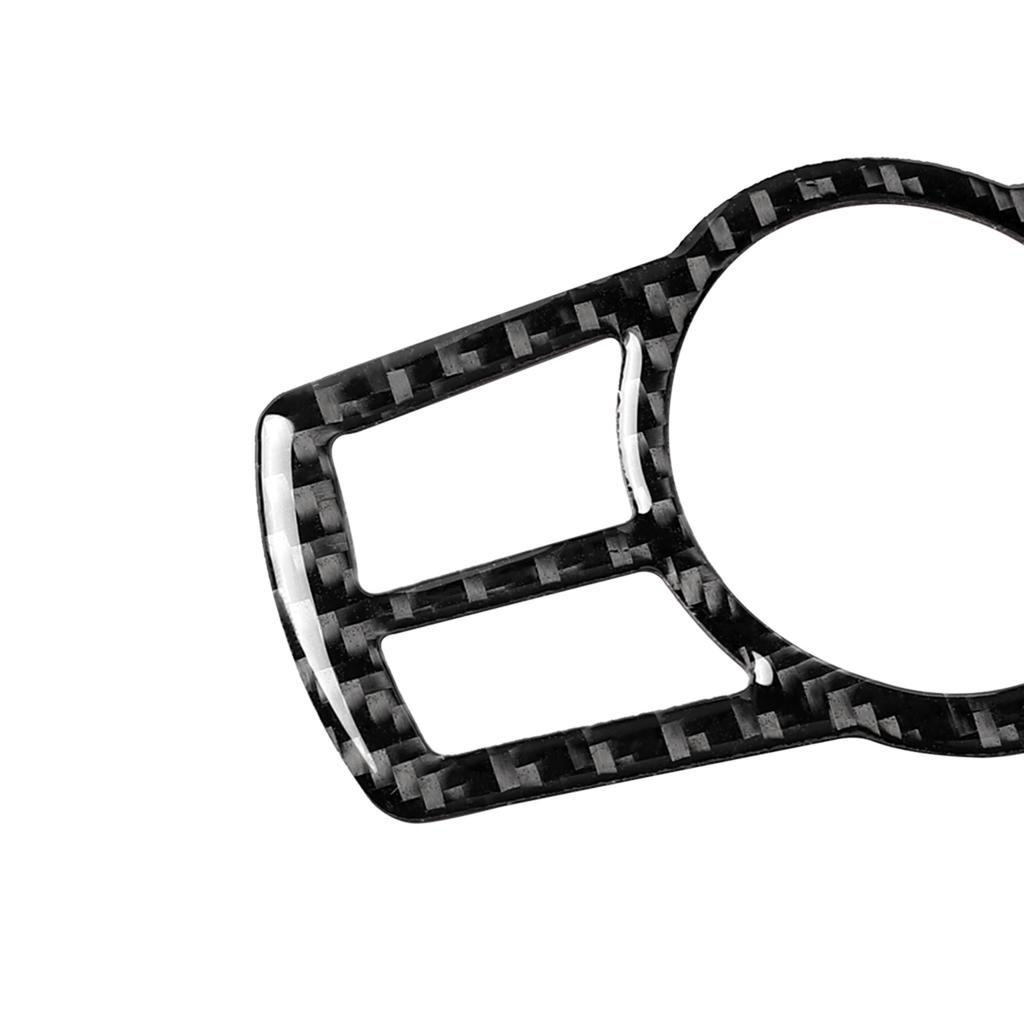 Replacement for BMW F10 F07 F01 F25 F26 Carbon Fiber Interior Headlight Shift Button Decorative Cover Car Styling
