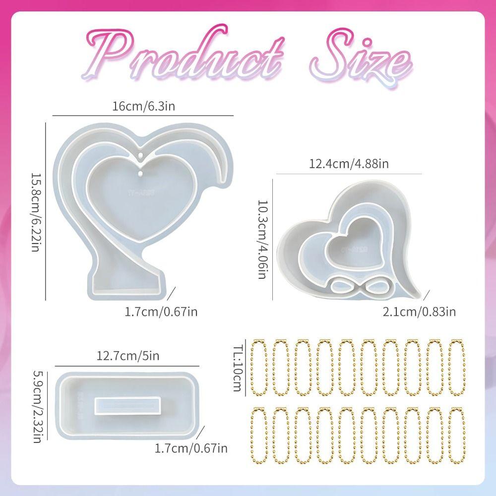 3D Picture Display Holder Heart Shape Photo Frame Mold New Picture Frame Mold  Home Decor