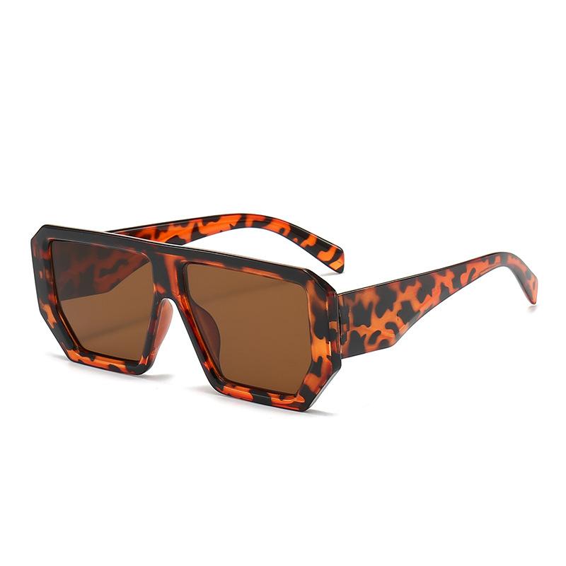 Винтажные солнцезащитные очки с большой оправой для женщин и мужчин, квадратные солнцезащитные очки, ретро, многоугольные очки, очки-гогглы, мужские, женские, прямоугольные очки ? ? ?