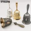 1PC Retro Handcrafted Metal Cranked Bell Perfect for Dining Room Service and Wedding Christmas and Eid Celebration Bell Teasing Pet Bell