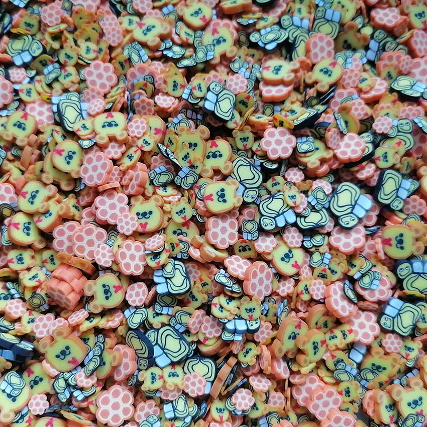 1 кг DIY Craft Слайм Блестки Пчелиное Гнездо Цветок Медведь Микс Полимерная Глина Блестки Ломтики
