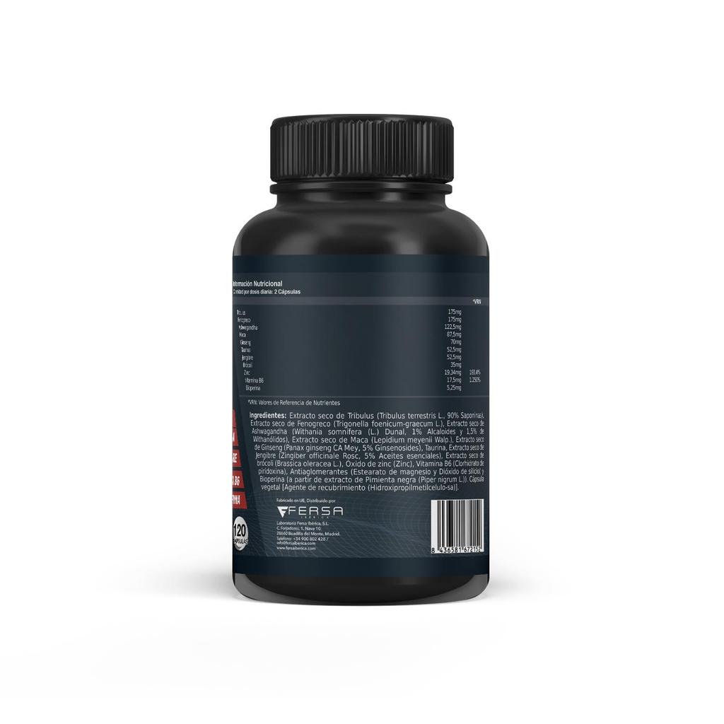 Мощный тонизирующий препарат + стимулятор метаболизма | Мака, женьшень, таурин, цинк| Дает энергию, силу и жизненную силу | 120 шт.