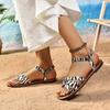 Мода 2024 Женские сандалии Пляжная обувь Летние туфли на высоком каблуке Универсальные босоножки на танкетке