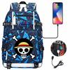 RiMan ONE PIECE Luffy Printed Teen Student School Bag Large Capacity Men's and Women's Leisure Travel Backpack