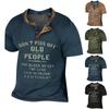 Men's T-shirt T-shirts Graphic Text Black Military Green Pool Dark Gray 3D Printing Street Casual Short Sleeve Button Down Printed Clothing Basic