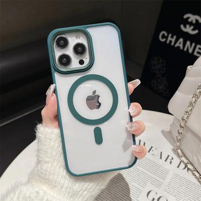 Прозрачный чехол для телефона iPhone 14 Pro, чехол для iPhone 11, 13, 12, 15 Pro Max Plus, противоударный мягкий бампер для чехла для беспроводной зарядки Magsafe