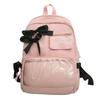 Bow Student School Bag Women's College Style Backpack Large Capacity Backpack