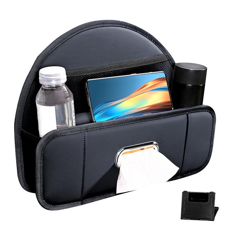 Автомобильные органайзеры для спинок сидений, подголовники для хранения вещей с держателем для мобильного телефона, коробка для салфеток, ящик для хранения зонтов на заднем сиденье автомобиля