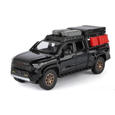 Дорожная версия 1/24 TOYOTA Tacoma Сплав Пикап Модель автомобиля Литой металл Внедорожники Модель автомобиля Звук и свет Детская игрушка Подарок