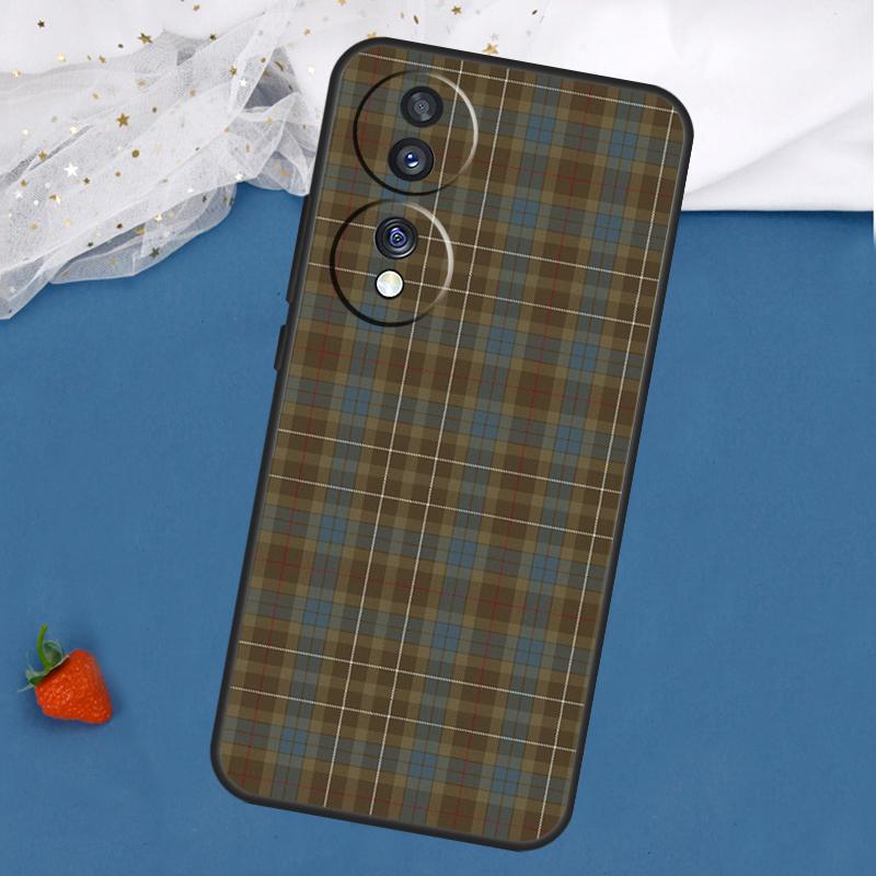 Чехол с шотландским узором клана Фрейзер для Honor Magic 7 5 6 Lite 8 Pro 200 400 50 70 90 X8c X8b X9a X9b X9c X9d Win RT