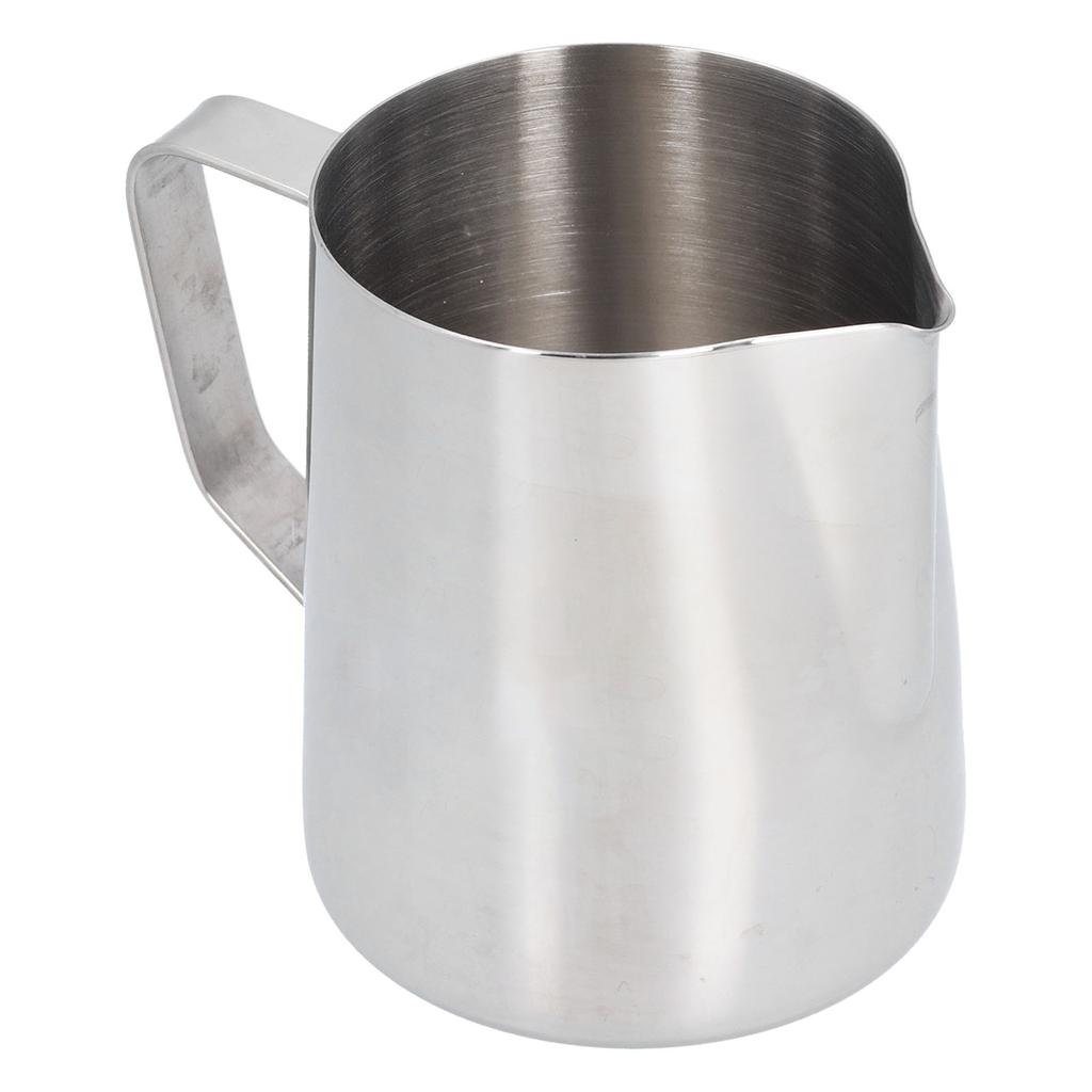 304 Stainless Steel Frothing Cup with Inner Scale Pointed Mouth Milk Frothing Cup for Home350(Without Label)