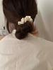 3/5Pcs Women's 6cm/2.36in Silky Satin Hair Scrunchies, Versatile High-End Elegant Retro French Minimalist Hair Ties