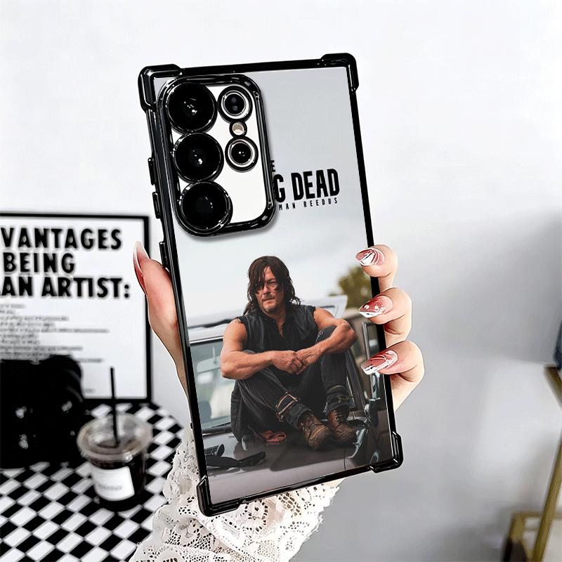 The Walking Dead Daryl Dixon Plating Phone Case For Samsung Galaxy S24 S25 FE S26 Edge S23 Ultra S22 S21 Plus S20 Anti-Fall Aira