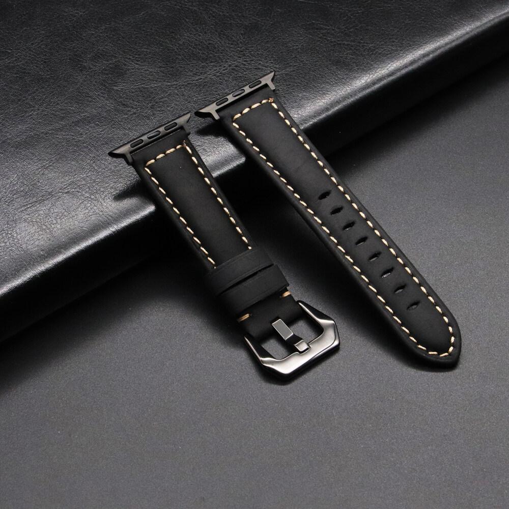 Кожаный ремешок для Apple Watch Ultra 2 Band 49 мм, 45 мм, 41 мм, 44 мм, 40 мм, 42 мм 38, модный браслет Iwatch Series 9, 8, 7, 6, 5, 4 SE 3, 2, 1 Correa