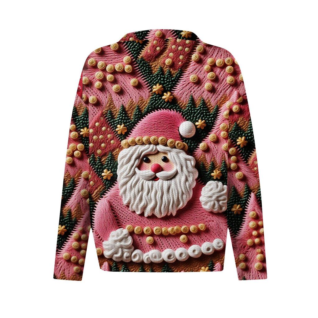 Women'S Christmas Sweater Cute Fun Christmas Sweater Fall And Winter Long Sleeve Knitted Sweater