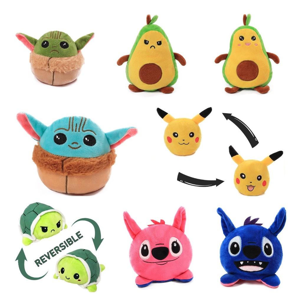 Cute Double-sided Plush Toy Flipover Yoda Avocado Baby
