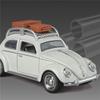 Travel Version 1/32 Beetle Alloy Classic Car Model Diecasts Metal Retro Vehicles Car Model Simulation Sound Light Kids Toys Gift