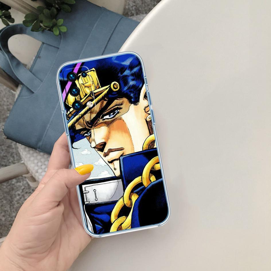 BF74 JoJos Bizarre Adventure Soft Shell Transparent Phone Case for Samsung Galaxy A04 A04S A14 A23 A34 A54 M23 M33 M52 M53
