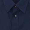 Burberry FW22 Men's Logo Embroidered Button-Up Short-Sleeve Shirt Navy 80618621