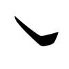 Mazda CX-50 Xingye Rear Window Trim - Black Stainless Steel Triangle Sticker