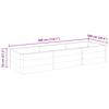 Raised Garden Bed Gray 300 x 100 x 54 cm WPC