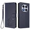 Кошелек-книжка с отделениями для карт Кожаный чехол-сумка для Xiaomi Redmi Note 14 Pro Plus 13 12 С тиснением Милый кот Подставка-книжка Чехол с ремешком
