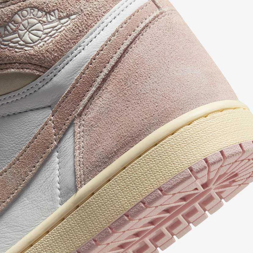 FD2596-600 Nike WMNS Air Jordan 1 Retro High OG Washed Pink Бежевый Белый Слоновая кость