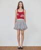 SINOON Grape Button Bustier (Red)
