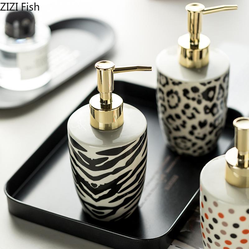 Креативный керамический дозатор для мыла, бутылка для мытья рук в отеле, шампунь, гель для душа, раздельная бутылка, аксессуары для ванной комнаты